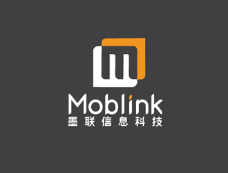 秦曉東的Moblink  上海墨聯(lián)信息科技有限公司logo設(shè)計(jì)