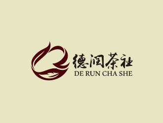 黃安悅的德潤(rùn)茶社茶館logo設(shè)計(jì)