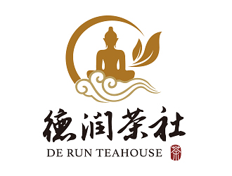 曹芊的德潤(rùn)茶社茶館logo設(shè)計(jì)