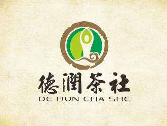 廖燕峰的德潤(rùn)茶社茶館logo設(shè)計(jì)