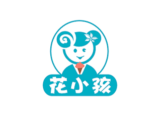 盛銘的花小孩 甜品店logo設(shè)計