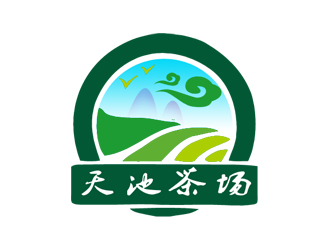 朱兵的天池茶場茶館logo設(shè)計