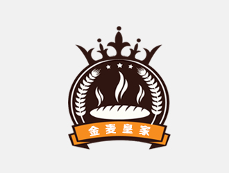 余亮亮的金麥皇家面包店logo設(shè)計