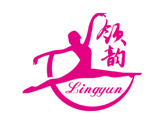 領(lǐng)韻國際藝術(shù)培訓(xùn)中心logo設(shè)計