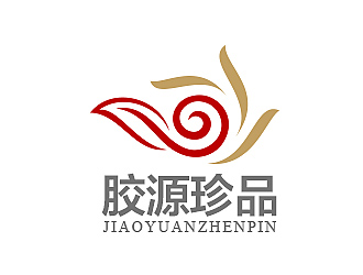 柳輝騰的膠源珍品甜品品牌logologo設計