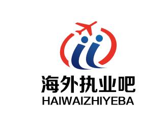 色攝覺的海外執(zhí)業(yè)吧藍色圖形logologo設計