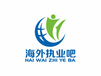 何嘉健的海外執(zhí)業(yè)吧藍色圖形logologo設計