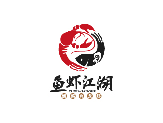 魚(yú)蝦江湖logo設(shè)計(jì)