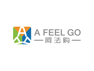 黃安悅的a feel go 阿法購logo設計