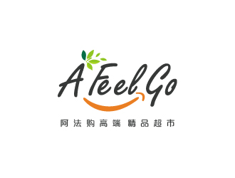 Ze的a feel go 阿法購logo設計