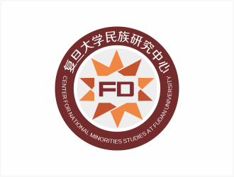 向紅的復(fù)旦大學(xué)民族研究中心logo設(shè)計