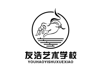 姜彥海的友浩藝術(shù)學校logo設計