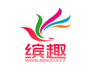 秦曉東的繽趣 binqu.xyz 美圖社交網(wǎng)站 中文字體logo設計