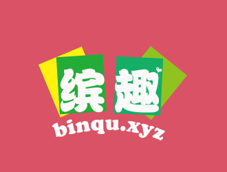 劉歡的繽趣 binqu.xyz 美圖社交網(wǎng)站 中文字體logo設計