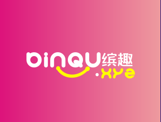 安齊明的繽趣 binqu.xyz 美圖社交網(wǎng)站 中文字體logo設計