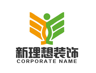 張青革的新理想裝飾工程有限公司logo設(shè)計(jì)