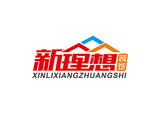 趙鵬的新理想裝飾工程有限公司logo設計