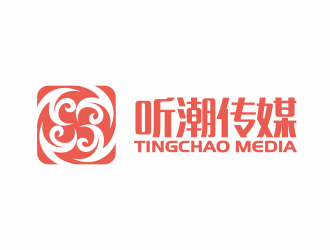 何嘉健的聽潮傳媒logo設計