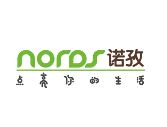 劉彩云的nords/諾孜  宣傳語(yǔ)：點(diǎn)亮你的生活logo設(shè)計(jì)