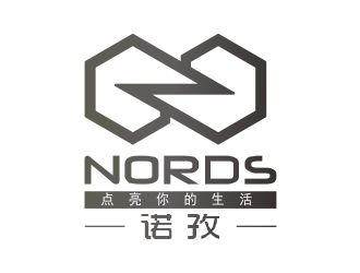 吳志超的nords/諾孜  宣傳語(yǔ)：點(diǎn)亮你的生活logo設(shè)計(jì)