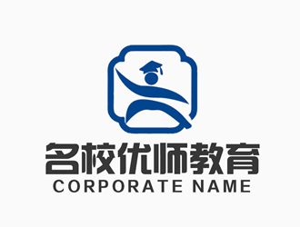 張青革的北京名校優(yōu)師教育科技有限公司logo設(shè)計