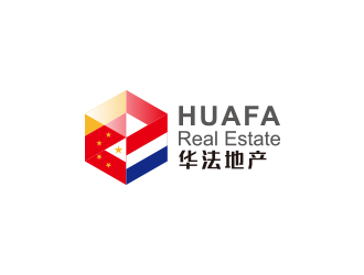 華法地產(chǎn) HUAFA Real Estate   法國(guó)投資，置業(yè)，安家一站式服務(wù)平臺(tái)logo設(shè)計(jì)