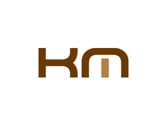 鐘炬的KM服飾皮具logo設(shè)計