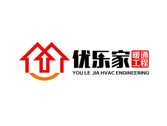 譚家強的成都優(yōu)樂家暖通工程有限公司logo設計