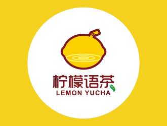 黃安悅的奶茶店logo（檸檬語茶）logo設(shè)計(jì)