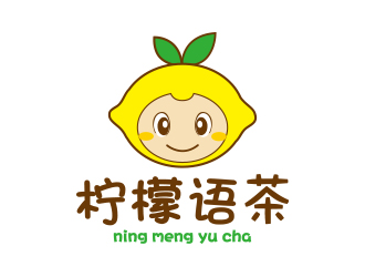 孫金澤的奶茶店logo（檸檬語(yǔ)茶）logo設(shè)計(jì)