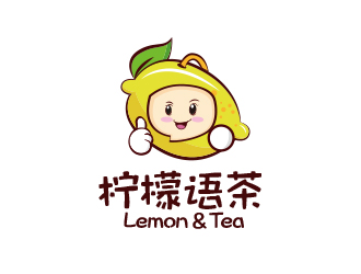 勇炎的奶茶店logo（檸檬語茶）logo設(shè)計(jì)