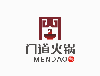 梁俊的門道火鍋店logologo設(shè)計