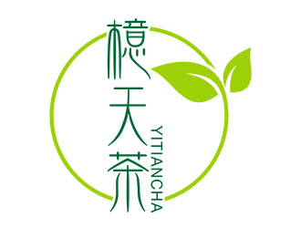 郭重陽的檍天茶茶館商標(biāo)logo設(shè)計