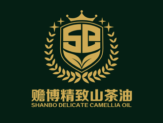 譚家強的贍博精致-精油徽章標志logo設(shè)計