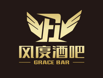 向正軍的風度酒吧logo設計