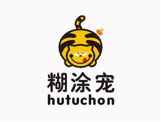 梁俊的糊涂寵 hutuchonlogo設計