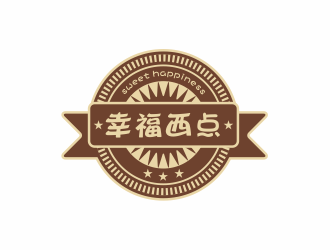 隆菲菲的面包店logo-幸福西點(diǎn)logo設(shè)計(jì)