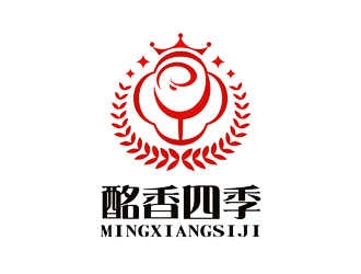 譚家強的進口紅酒代理商logo - 酩香四季logo設計