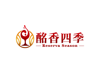 周金進的進口紅酒代理商logo - 酩香四季logo設計