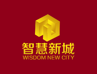 秦曉東的智慧新城  wisdom new citylogo設計