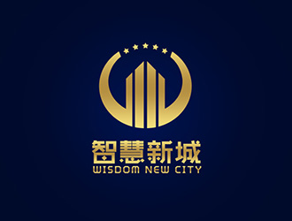 吳曉偉的智慧新城  wisdom new citylogo設(shè)計(jì)