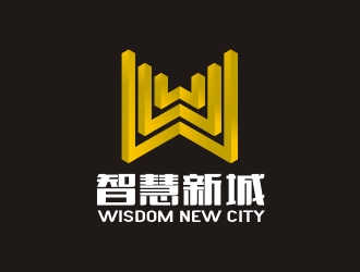 曾翼的智慧新城  wisdom new citylogo設(shè)計(jì)