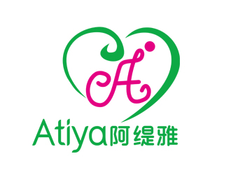 劉彩云的阿緹雅Atiya瑜伽館logo設(shè)計