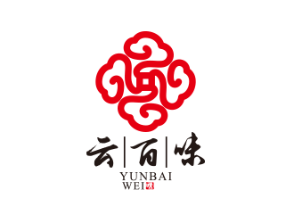 黃安悅的云百味快餐店祥云logologo設(shè)計