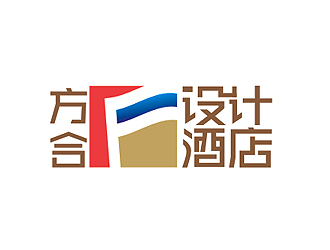 盛銘的方合F設(shè)計(jì)酒店logo設(shè)計(jì)