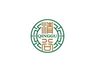 周金進(jìn)的清谷芝麻粉印章字體logo設(shè)計(jì)