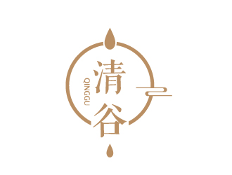 陳兆松的清谷芝麻粉印章字體logo設(shè)計(jì)