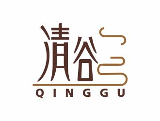 吳志超的清谷芝麻粉印章字體logo設(shè)計(jì)