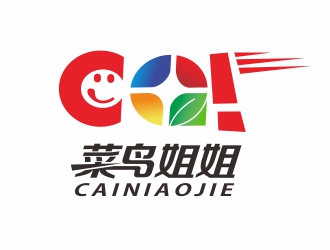 胡紅志的菜鳥姐姐食品快餐標志logo設計