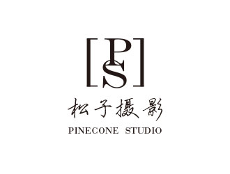 朱紅娟的松子攝影PINECONE STUDIOlogo設(shè)計(jì)